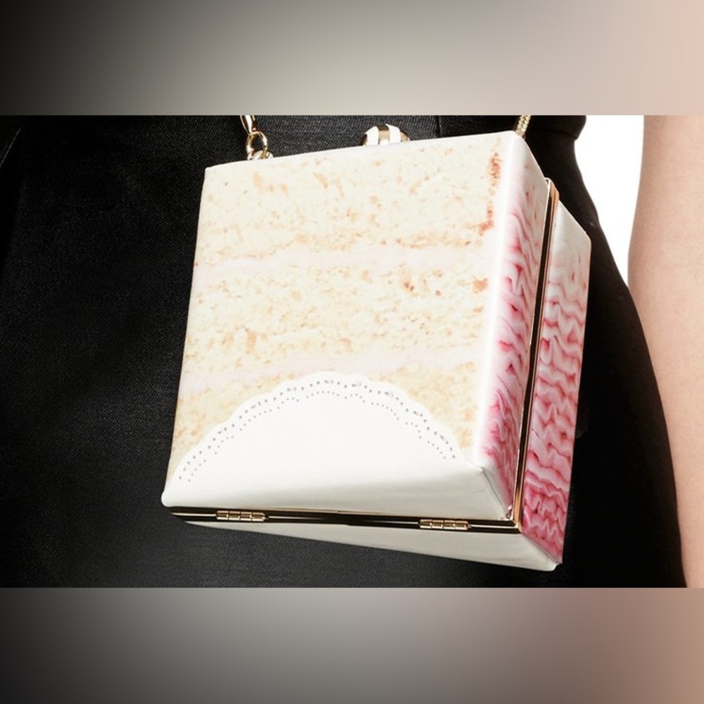 Kate Spade Magnolia Bakery Slice of Cake Bag Crossbody Purse Rare - Picture 7 of 8